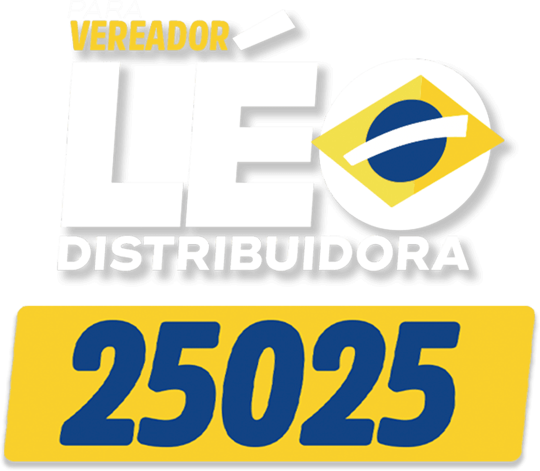 Para vereador, Léo 25025. A força que o comércio precisa.